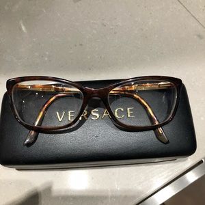 Versace Tortoise Shell Eye Glasses